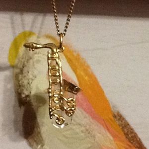 Swarovski Saxophone Necklace
